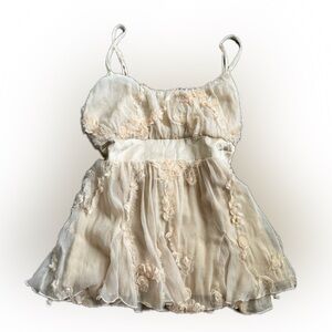 Vintage chiffon babydoll top